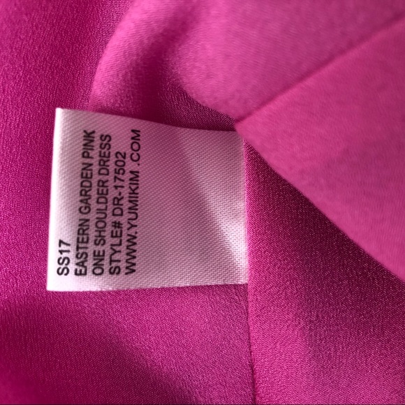Yumi Kim Pink Floral One Shoulder Mini Dress Size S - Picture 11 of 12
